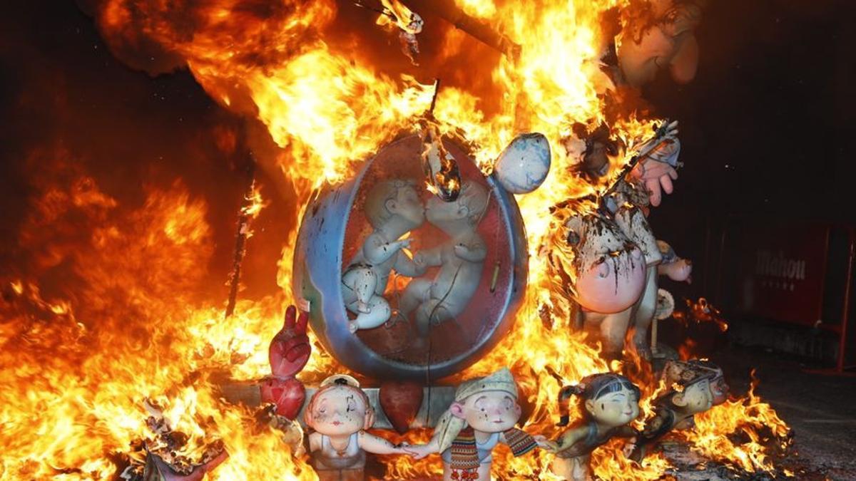Cremà en las Fallas de Valencia